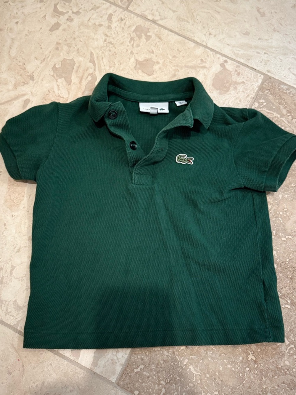 Toddler Boys - Lacoste Kids Dark Green Polo - Sz 3